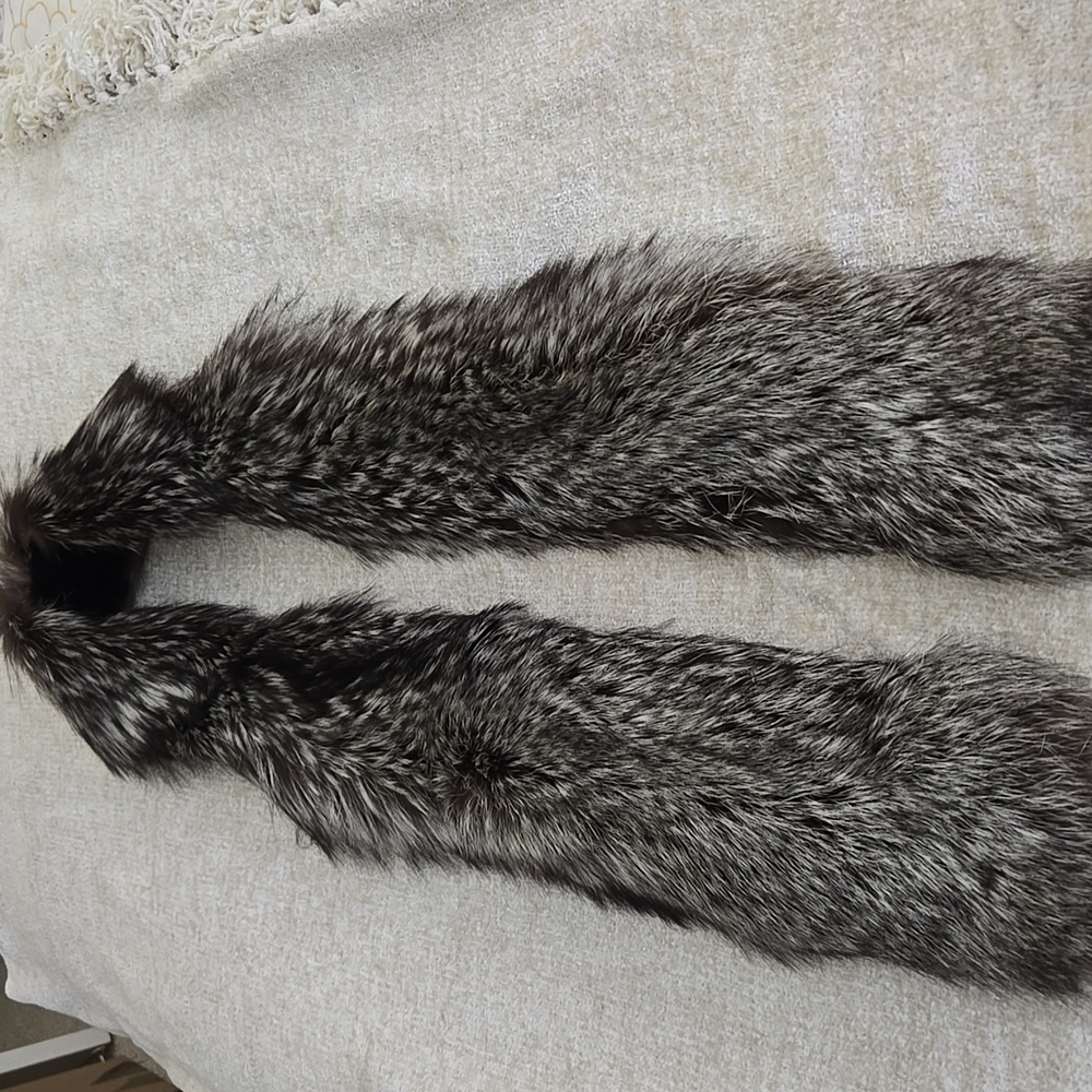 Silver Fox Scarf (Real Fur)